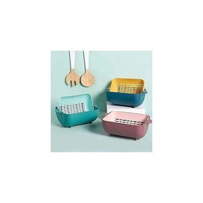 OEM Juego De Colador Y Bol De Cocina Multifuncional De Plástico 2 En 1 De Crezuo OEM Juego De Colador Y Bol De Cocina Multifuncional De Plástico 2 En 1 De Crezuo