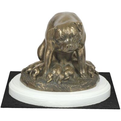 OEM Rottweiler I - Figura De Perro, Figura Sobre Base Blanca, Trofeo Para Exposición Canina De Art-dog OEM Rottweiler I - Figura De Perro, Figura Sobre Base Blanca, Trofeo Para Exposición Canina De Art-dog