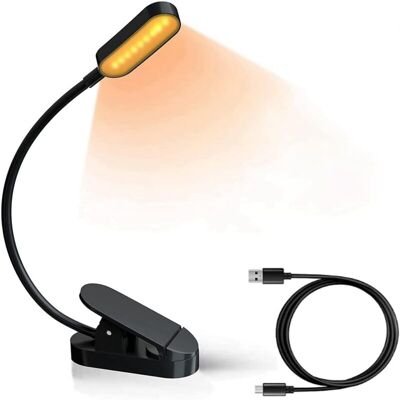 OEM Lámpara De Lectura Con Clip, Accesorio Para Leer En La Cama, Con 3 Temperaturas De Color Y Ajuste De Brillo Continuo -crezuo OEM Lámpara De Lectura Con Clip, Accesorio Para Leer En La Cama, Con 3 Temperaturas De Color Y Ajuste De Brillo Continuo -crezuo
