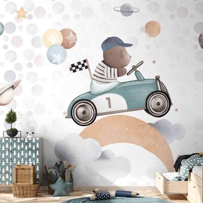 OEM Papel Pintado Artgeist Oso Peluche Coche Carrera 300x210 Cm OEM Papel Pintado Artgeist Oso Peluche Coche Carrera 300x210 Cm