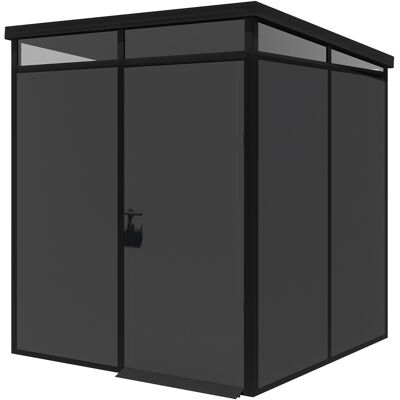 DMORA Caseta De Jardín Sucre, Suelo Antideslizante, Con Tragaluz, Modular, Techo 1 Agua Hecho En Italia, Material Del Techo Plástico DMORA Caseta De Jardín Sucre, Suelo Antideslizante, Con Tragaluz, Modular, Techo 1 Agua Hecho En Italia, Material Del Techo Plástico