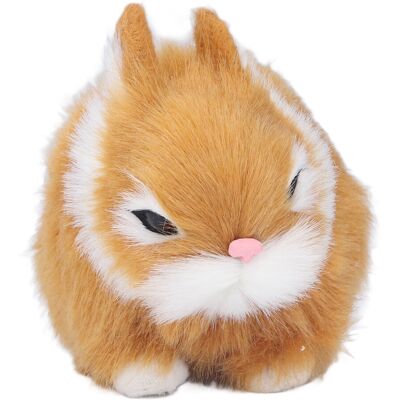 OEM Mini Conejito De Peluche Naranja - Adorno De Plástico Suave, 13x9 Cm OEM Mini Conejito De Peluche Naranja - Adorno De Plástico Suave, 13x9 Cm