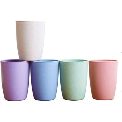 OEM Vasos Para Beber,ecológicos Y Sostenibles,vasos Reutilizables Para Adultos,vasos Biodegradables De Paja De Trigo,juego De 5 OEM Vasos Para Beber,ecológicos Y Sostenibles,vasos Reutilizables Para Adultos,vasos Biodegradables De Paja De Trigo,juego De 5