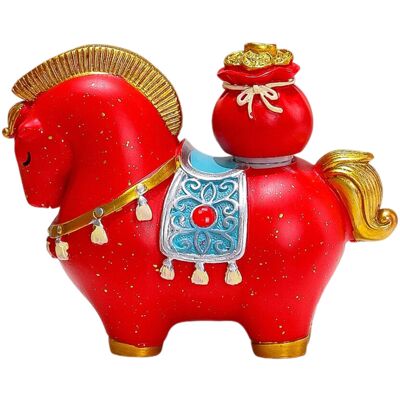 OEM Figura Adorable De Caballo Del Zodiaco - Bolsa Roja De La Suerte OEM Figura Adorable De Caballo Del Zodiaco - Bolsa Roja De La Suerte
