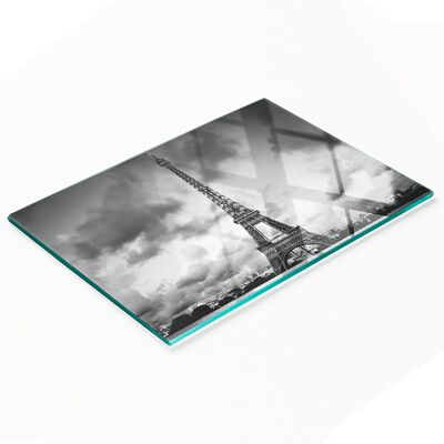 OEM Tablero De Vidrio Elegante Y Resistente Con Estampado De La Torre Eiffel, Par铆s, 80x52 Cm OEM Tablero De Vidrio Elegante Y Resistente Con Estampado De La Torre Eiffel, Par铆s, 80x52 Cm
