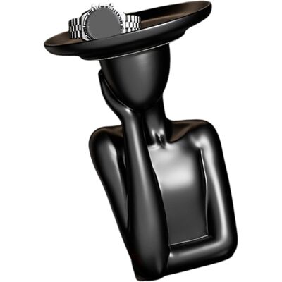 OEM Bandeja Para Guardar Llaves De Entrada, Figura De Mujer - Negra OEM Bandeja Para Guardar Llaves De Entrada, Figura De Mujer - Negra