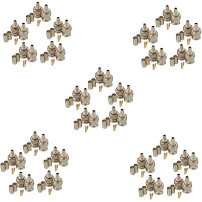 OEM 50 Juegos De Conectores Bnc Macho De 3 Piezas Y Conectores De Crimpado Rg58 OEM 50 Juegos De Conectores Bnc Macho De 3 Piezas Y Conectores De Crimpado Rg58
