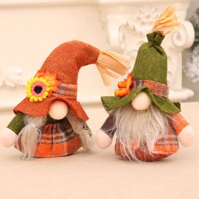 OEM Adornos De Peluche De Gnomos Otoñales, 17 Cm (dos Piezas) OEM Adornos De Peluche De Gnomos Otoñales, 17 Cm (dos Piezas)