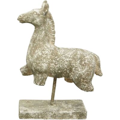 OEM Figura De Caballo De Cemento Sobre Una Base De Caballo De Estilo Vintage. OEM Figura De Caballo De Cemento Sobre Una Base De Caballo De Estilo Vintage.