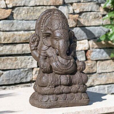 Wanda Collection - Estatua Ganesh 40 Cm Marrón Envejecido Wanda Collection - Estatua Ganesh 40 Cm Marrón Envejecido