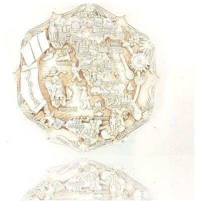 Cuadro Decorativo Con Base Souvenir Italia - Monumentos 3D - 18cm Cuadro Decorativo Con Base Souvenir Italia - Monumentos 3D - 18cm