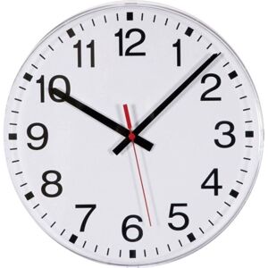 EUROTIME 55000 Reloj de pared radiocontrolado - 300mm - Blanco EUROTIME 55000 Reloj de pared radiocontrolado - 300mm - Blanco
