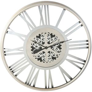 FIJALO Reloj Pared Hierro 102x9,5x102 Movimiento Plateado FIJALO Reloj Pared Hierro 102x9,5x102 Movimiento Plateado