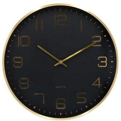 Karlsson Elegance Glow Reloj De Pared Negro Diseño Minimalista Karlsson Elegance Glow Reloj De Pared Negro Diseño Minimalista