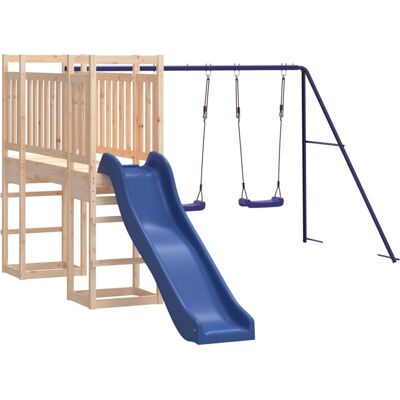 HELLOSHOP26 Parque Infantil De Exterior Columpios Tobogán Pórticos Robusto Juegos Jardín 53 X 397 X 169 Cm Madera De Pino Maciza 020004809 HELLOSHOP26 Parque Infantil De Exterior Columpios Tobogán Pórticos Robusto Juegos Jardín 53 X 397 X 169 Cm Madera De Pino Maciza 020004809