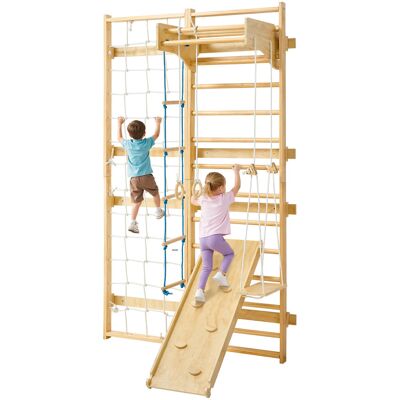 Vevor Escalera Sueca De Gimnasio Con Barras De Madera Maciza 12 Niveles Juego De Escalada Capacidad De 100 Kg Montaje De Pared Con Anillas De Gimnasio, Tobogán, Columpio Para Hogar, Sala De Juegos Vevor Escalera Sueca De Gimnasio Con Barras De Madera Maciza 12 Niveles Juego De Escalada Capacidad De 100 Kg Montaje De Pared Con Anillas De Gimnasio, Tobogán, Columpio Para Hogar, Sala De Juegos
