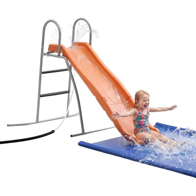 OEM Tobogán Acuático Vevor, Tobogán Grande De Exterior De 305 Cm Para Niños, Tobogán De Piscina Independiente Con Rociador Ajustable Integrado Y Desagüe. OEM Tobogán Acuático Vevor, Tobogán Grande De Exterior De 305 Cm Para Niños, Tobogán De Piscina Independiente Con Rociador Ajustable Integrado Y Desagüe.