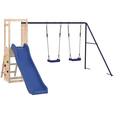 HELLOSHOP26 Parque Infantil De Exterior Columpios Tobogán Pórticos Robusto Juegos De Jardín 308 X 321 X 169 Cm Madera De Pino Maciza 020004712 HELLOSHOP26 Parque Infantil De Exterior Columpios Tobogán Pórticos Robusto Juegos De Jardín 308 X 321 X 169 Cm Madera De Pino Maciza 020004712