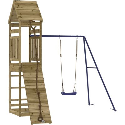 HELLOSHOP26 Parque Infantil De Exterior Columpios Tobogán Pórticos Robusto Juegos De Jardín 245 X 256 X 264 Cm Madera De Pino Impregnada 020004696 HELLOSHOP26 Parque Infantil De Exterior Columpios Tobogán Pórticos Robusto Juegos De Jardín 245 X 256 X 264 Cm Madera De Pino Impregnada 020004696