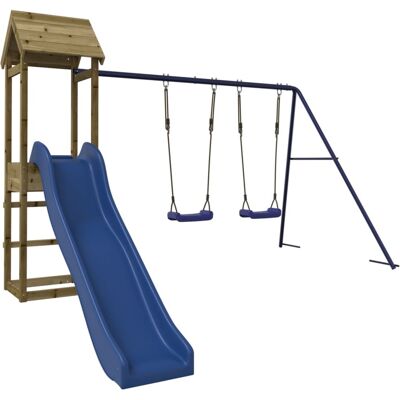 HELLOSHOP26 Zona De Juegos Al Aire Libre Con Columpios Tobogán Y Estructuras De Escalada Resistentes Juegos De Jardín 308 X 315 X 194 Cm Madera De Pino Impregnada 020004738 HELLOSHOP26 Zona De Juegos Al Aire Libre Con Columpios Tobogán Y Estructuras De Escalada Resistentes Juegos De Jardín 308 X 315 X 194 Cm Madera De Pino Impregnada 020004738