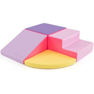 HELLOSHOP26 Juego De 4 Bloques De Espuma Para Escalar Y Gatear 46 X 46 X 25 Cm Seguridad Garantizada Estilo Moderno Pu Morado 200017648 HELLOSHOP26 Juego De 4 Bloques De Espuma Para Escalar Y Gatear 46 X 46 X 25 Cm Seguridad Garantizada Estilo Moderno Pu Morado 200017648