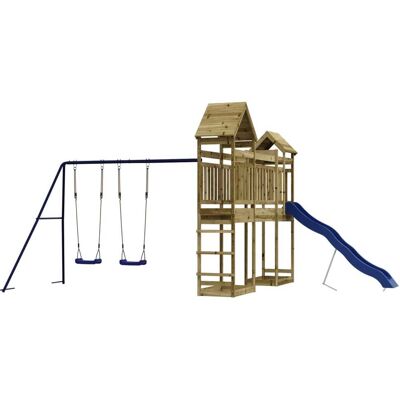 HELLOSHOP26 Parque Infantil De Exterior Columpios Tobogán Pórticos Robusto Juegos De Jardín 492 X 358 X 238 Cm Madera De Pino Impregnada 020004702 HELLOSHOP26 Parque Infantil De Exterior Columpios Tobogán Pórticos Robusto Juegos De Jardín 492 X 358 X 238 Cm Madera De Pino Impregnada 020004702