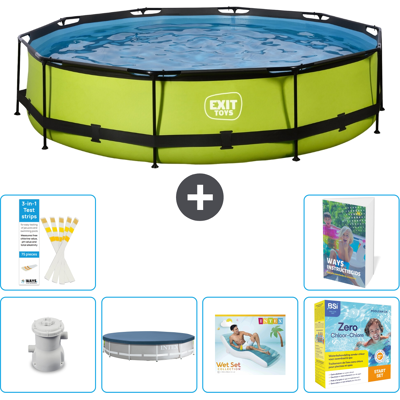 EXIT TOYS Exit-toys Piscina Exit Redonda - 360x76 Cm - 7-piezas S309 EXIT TOYS Exit-toys Piscina Exit Redonda - 360x76 Cm - 7-piezas S309