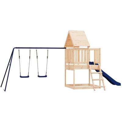 HELLOSHOP26 Zona De Juegos Al Aire Libre Con Columpios Tobogán Y Estructuras De Escalada Resistentes Juegos De Jardín 564 X 235 X 228 Cm Madera Maciza De Pino 020004891 HELLOSHOP26 Zona De Juegos Al Aire Libre Con Columpios Tobogán Y Estructuras De Escalada Resistentes Juegos De Jardín 564 X 235 X 228 Cm Madera Maciza De Pino 020004891