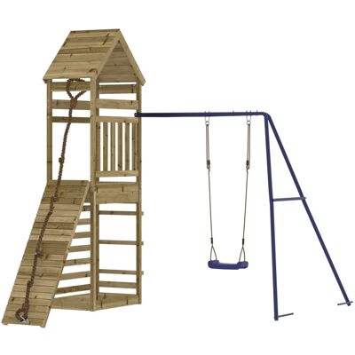 HELLOSHOP26 Parque Infantil De Exterior Columpios Tobogán Pórticos Robusto Juegos Jardín 245 X 257 X 264 Cm Madera De Pino Impregnada 020004783 HELLOSHOP26 Parque Infantil De Exterior Columpios Tobogán Pórticos Robusto Juegos Jardín 245 X 257 X 264 Cm Madera De Pino Impregnada 020004783