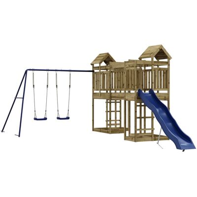 HELLOSHOP26 Parque Infantil De Exterior Columpios Tobogán Pórticos Robusto Juegos Jardín 362 X 585 X 238 Cm Madera De Pino Impregnada 020004869 HELLOSHOP26 Parque Infantil De Exterior Columpios Tobogán Pórticos Robusto Juegos Jardín 362 X 585 X 238 Cm Madera De Pino Impregnada 020004869