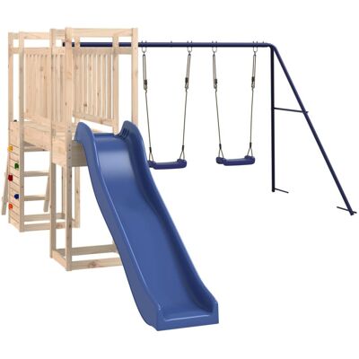 HELLOSHOP26 Parque Infantil De Exterior Columpios Tobogán Pórticos Robusto Juegos De Jardín 308 X 461 X 169 Cm Madera De Pino Maciza 020004897 HELLOSHOP26 Parque Infantil De Exterior Columpios Tobogán Pórticos Robusto Juegos De Jardín 308 X 461 X 169 Cm Madera De Pino Maciza 020004897