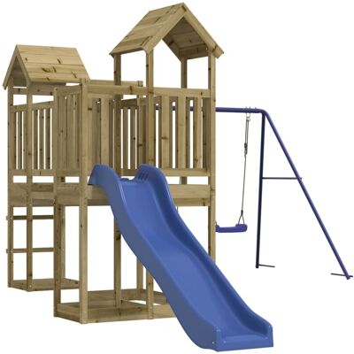 HELLOSHOP26 Parque Infantil De Exterior Columpios Tobogán Pórticos Robusto Juegos De Jardín 357 X 524 X 214 Cm Madera De Pino Impregnada 020004656 HELLOSHOP26 Parque Infantil De Exterior Columpios Tobogán Pórticos Robusto Juegos De Jardín 357 X 524 X 214 Cm Madera De Pino Impregnada 020004656