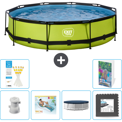 EXIT TOYS Exit-toys Piscina Exit Redonda - 360x76 Cm - 7-piezas S185 EXIT TOYS Exit-toys Piscina Exit Redonda - 360x76 Cm - 7-piezas S185