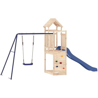 HELLOSHOP26 Zona De Juegos Al Aire Libre Con Columpios Tobogán Y Estructuras De Escalada Resistentes Juegos De Jardín 424 X 186 X 214 Cm Madera Maciza De Pino 020004800 HELLOSHOP26 Zona De Juegos Al Aire Libre Con Columpios Tobogán Y Estructuras De Escalada Resistentes Juegos De Jardín 424 X 186 X 214 Cm Madera Maciza De Pino 020004800