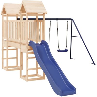 HELLOSHOP26 Parque Infantil De Exterior Columpios Tobogán Pórticos Robusto Juegos Jardín 308 X 461 X 207 Cm Madera De Pino Maciza 020004810 HELLOSHOP26 Parque Infantil De Exterior Columpios Tobogán Pórticos Robusto Juegos Jardín 308 X 461 X 207 Cm Madera De Pino Maciza 020004810