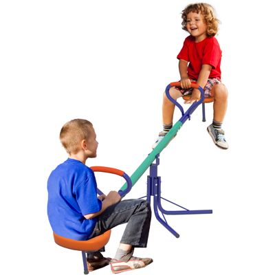 JHY DESIGN Columpio Mecedor Para Niños De 3 A 8 Años Con Rotación De 360°, Fabricado En Acero Y Polipropileno, 192 X 60 X 60 Cm. JHY DESIGN Columpio Mecedor Para Niños De 3 A 8 Años Con Rotación De 360°, Fabricado En Acero Y Polipropileno, 192 X 60 X 60 Cm.