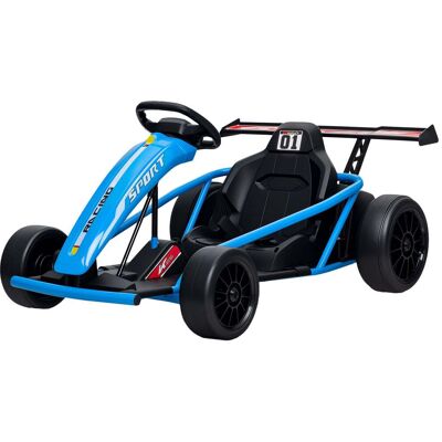 HELLOSHOP26 Kart Eléctrico Para Niños 119 X 77 X 54 Cm Deriva Controlada Velocidad 6-13 Km/h Diseño Contemporáneo En Pp Azul Oscuro 210000653 HELLOSHOP26 Kart Eléctrico Para Niños 119 X 77 X 54 Cm Deriva Controlada Velocidad 6-13 Km/h Diseño Contemporáneo En Pp Azul Oscuro 210000653