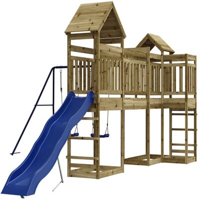HELLOSHOP26 Parque Infantil De Exterior Columpios Tobogán Pórticos Robusto Juegos Jardín 362 X 560 X 264 Cm Madera De Pino Impregnada 020004787 HELLOSHOP26 Parque Infantil De Exterior Columpios Tobogán Pórticos Robusto Juegos Jardín 362 X 560 X 264 Cm Madera De Pino Impregnada 020004787