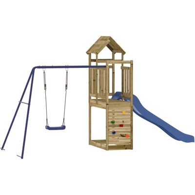 HELLOSHOP26 Parque Infantil Al Aire Libre Columpios Para Escalar Tobogán Columpios Resistentes Juegos De Jardín 424 X 186 X 214 Cm Madera De Pino Impregnada HELLOSHOP26 Parque Infantil Al Aire Libre Columpios Para Escalar Tobogán Columpios Resistentes Juegos De Jardín 424 X 186 X 214 Cm Madera De Pino Impregnada