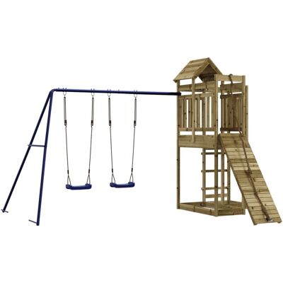 HELLOSHOP26 Parque Infantil De Exterior Columpios Tobogán Pórticos Robusto Juegos Jardín 361 X 282 X 238 Cm Madera De Pino Impregnada 020004780 HELLOSHOP26 Parque Infantil De Exterior Columpios Tobogán Pórticos Robusto Juegos Jardín 361 X 282 X 238 Cm Madera De Pino Impregnada 020004780