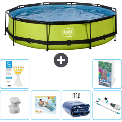 EXIT TOYS Exit-toys Piscina Exit Redonda - 360x76 Cm - 7-piezas S261 EXIT TOYS Exit-toys Piscina Exit Redonda - 360x76 Cm - 7-piezas S261
