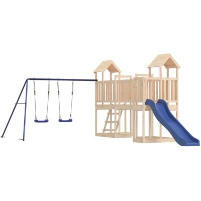 HELLOSHOP26 Parque Infantil De Exterior Columpios Tobogán Pórticos Robusto Juegos Jardín 356 X 589 X 214 Cm Madera De Pino Maciza 020004808 HELLOSHOP26 Parque Infantil De Exterior Columpios Tobogán Pórticos Robusto Juegos Jardín 356 X 589 X 214 Cm Madera De Pino Maciza 020004808