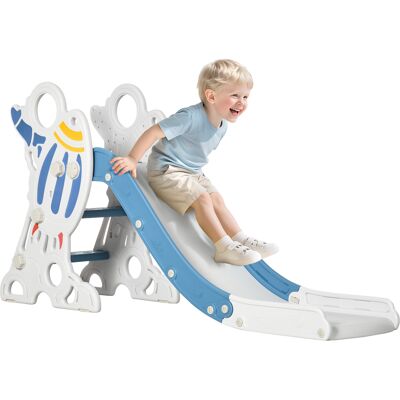 JHY DESIGN Tobogán Infantil De Interior Para Niños De 18 A 36 Meses, Hasta 30 Kg, 157 Cm De Largo X 46,5 Cm De Ancho X 80 Cm De Alto, Azul. JHY DESIGN Tobogán Infantil De Interior Para Niños De 18 A 36 Meses, Hasta 30 Kg, 157 Cm De Largo X 46,5 Cm De Ancho X 80 Cm De Alto, Azul.