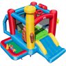 COSTWAY Castillo Hinchable con Temática de Béisbol, Castillo Inflable para Niños con Piscina y Pelotas de Mar, Casa Inflable para Niños para Interiores y