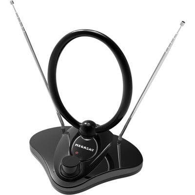 Antena Megasat Dvb-t 30 V2 Amplificador 28 Db Negra Antena Megasat Dvb-t 30 V2 Amplificador 28 Db Negra