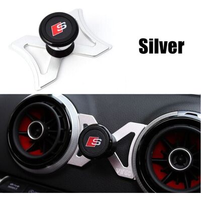 OEM Para Audi A3 S3 Rs3 8v Soporte Para Teléfono De Automóvil Soporte De Ventilación De Aire Soporte Giratorio 360 Soporte Magnético Accesorios Para Gps Estilo De Automóvil, Plata Práctico OEM Para Audi A3 S3 Rs3 8v Soporte Para Teléfono De Automóvil Soporte De Ventilación De Aire Soporte Giratorio 360 Soporte Magnético Accesorios Para Gps Estilo De Automóvil, Plata Práctico