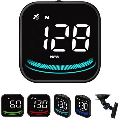 OEM Pantalla Frontal Hud Para Coche,velocímetro Digital Gps Inteligente Universal En Km/h Y Mph Con Soporte De Ventosa,alarma De Exceso De Velocidad OEM Pantalla Frontal Hud Para Coche,velocímetro Digital Gps Inteligente Universal En Km/h Y Mph Con Soporte De Ventosa,alarma De Exceso De Velocidad