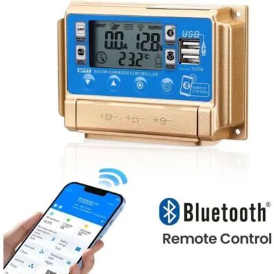 OEM Andyou – Controlador De Carga Solar Mppt De 60 A – Cargador De 12 V/24 V – Eficiencia De Seguimiento Del 99 % – Pantalla Lcd Bluetooth – Múltiples Protecciones OEM Andyou – Controlador De Carga Solar Mppt De 60 A – Cargador De 12 V/24 V – Eficiencia De Seguimiento Del 99 % – Pantalla Lcd Bluetooth – Múltiples Protecciones