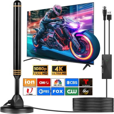 OEM Antena De Tv - Antena De Tv Para Interiores, Antena De Tv Para Smart Tvs De Interior, Antena De Tv Para Canales Locales, Antena Digital Para Smart Tvs De Interior, Antena De Tv Hd De Largo Alcance Con OEM Antena De Tv - Antena De Tv Para Interiores, Antena De Tv Para Smart Tvs De Interior, Antena De Tv Para Canales Locales, Antena Digital Para Smart Tvs De Interior, Antena De Tv Hd De Largo Alcance Con