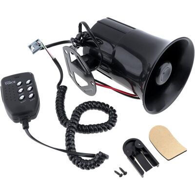 OEM Megáfono Para Coche, Bocina Modificada De 12 V 500 W 120 Db, 6 Sonidos De Advertencia, Altavoz Tweeter, Apto Para Coches Y Camiones De Bomberos OEM Megáfono Para Coche, Bocina Modificada De 12 V 500 W 120 Db, 6 Sonidos De Advertencia, Altavoz Tweeter, Apto Para Coches Y Camiones De Bomberos
